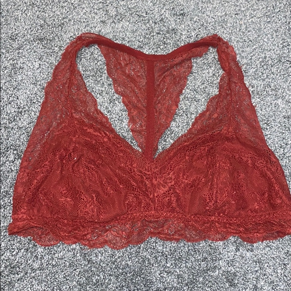 red/brown razorback bralette